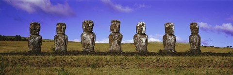 Framed Moai Easter Island Chile Print