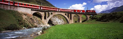 Framed Railroad Bridge, Andermatt, Switzerland Print