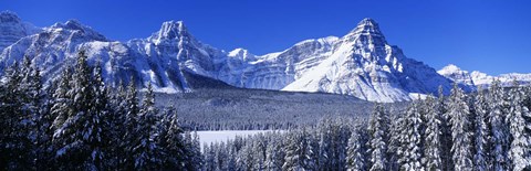 Framed Banff National Park in Winter, Alberta Canada Print