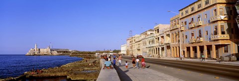 Framed Street, Buildings, Old Havana, Cuba Print