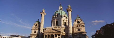 Framed Austria, Vienna, Facade of St. Charles Church Print