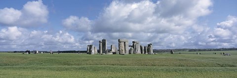 Framed England, Wiltshire, View of rock formations of Stonehenge Print