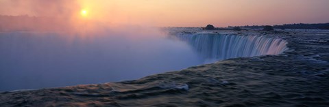 Framed Sunrise Horseshoe Falls Niagara Falls NY USA Print