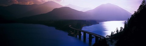 Framed Sylvenstein Lake Bavaria Germany Print