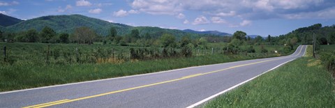 Framed Road passing through a landscape, Virginia State Route 231, Madison County, Virginia, USA Print