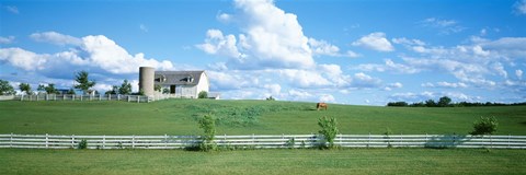 Framed Dairy Farm Janesville, Wisconsin, USA Print