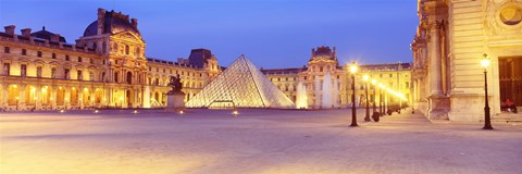 Framed Louvre Museum, Paris, France Print