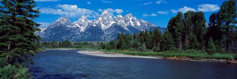 Framed Snake River &amp; Grand Teton WY USA Print