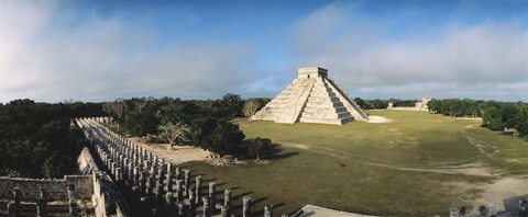 Framed Pyramid Chichen Itza Mexico Print