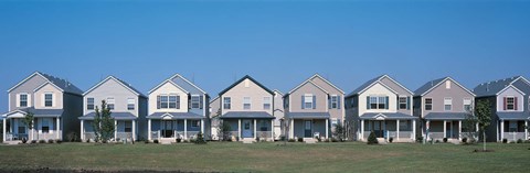 Framed Suburban housing development Joliet IL USA Print