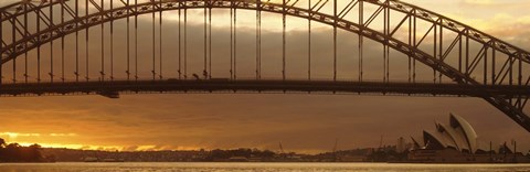 Framed Harbor Bridge Sydney Australia Print