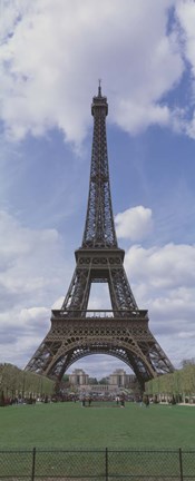 Framed Low angle view of a tower, Eiffel Tower, Paris, Ille-De-France, France Print