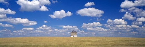 Framed Barn in the farm, Grant County, Minnesota, USA Print