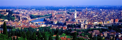Framed Cityscape, Verona, Italy Print