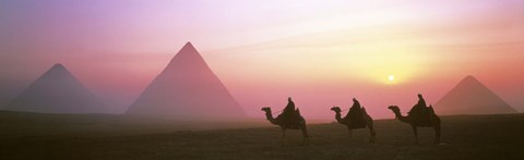 Framed Giza Pyramids Egypt Print