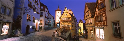 Framed Germany, Rothenburg ob der Tauber Print