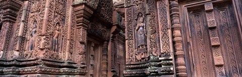 Framed Bantreay Srei nr Siem Reap Cambodia Print