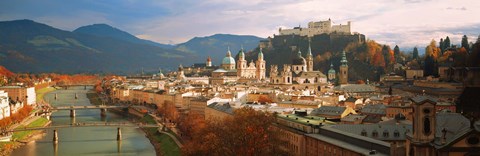 Framed Cityscape Salzburg Austria Print