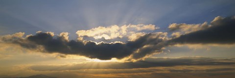 Framed Sun Through the Clouds Print