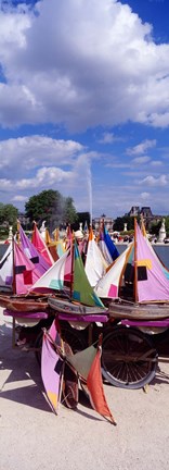 Framed Sailboats Tuilleries Paris France Print