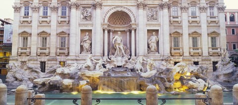 Framed Trevi Fountain Rome Italy Print