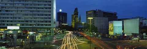 Framed Traffic moving on a road, Berlin, Germany Print