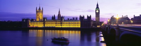 Framed Parliament, Big Ben, London, England, United Kingdom Print