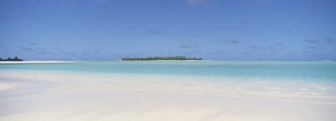 Framed Beach, Cook Islands Print