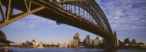 Framed Sydney Harbor Bridge, Sydney, New South Wales, Australia Print