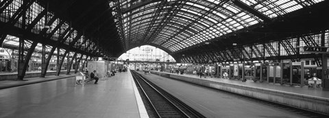 Framed Train Station, Cologne, Germany Print