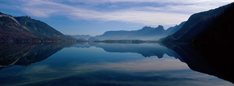 Framed St. Wolfgangsee and Alps Salzkammergut Austria Print