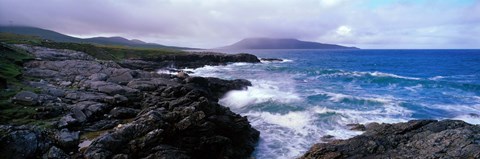 Framed (Traigh Luskentyre ) Sound of Taransay (Outer Hebrides ) Isle of Harris Scotland Print