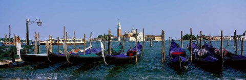 Framed Church of San Giorgio Maggiore and Gondolas Venice Italy Print