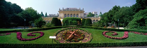 Framed Flower Clock, Stadtpark, Vienna, Austria Print