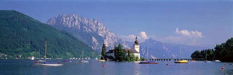 Framed Traunsee Lake Gmunden Austria Print