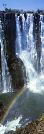 Framed Victoria Falls Zimbabwe Africa (vertical) Print