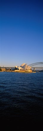 Framed Buildings on the waterfront, Sydney Opera House, Sydney, New South Wales, Australia Print