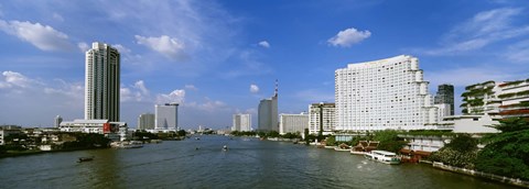 Framed Chao Phraya River, Bangkok, Thailand Print