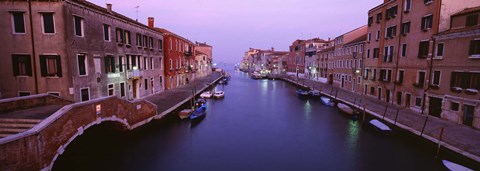 Framed Buildings along a canal, Cannaregio Canal, Venice, Italy Print