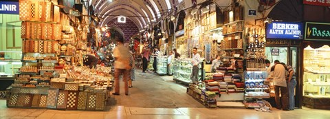 Framed Bazaar, Istanbul, Turkey Print