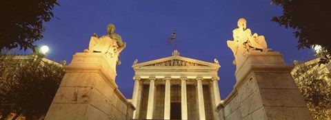 Framed Statues at Art Academy, Athens, Greece Print