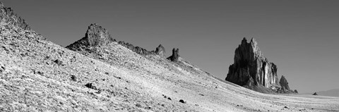 Framed USA, New Mexico, Shiprock Peak, View of a landscape Print
