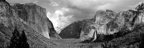 Framed USA, California, Yosemite National Park, Low angle view of rock formations in a landscape Print