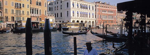 Framed Waterfront View in Venice Italy Print