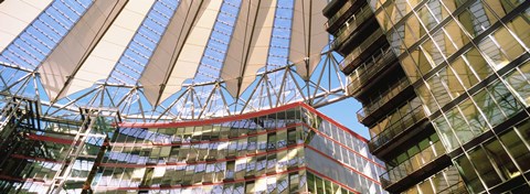 Framed Low angle view of a building, Sony Center, Berlin, Germany Print