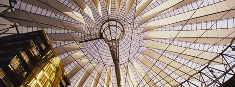 Framed Low angle view of the roof of a building, Sony Center, Berlin, Germany Print