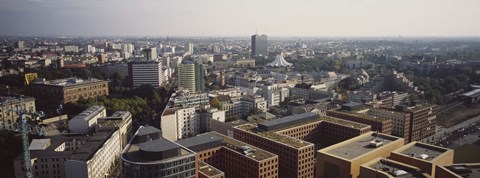 Framed High angle view of buildings in a city, Potsadamer Platz, Berlin, Germany Print