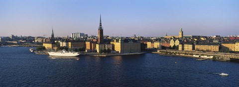 Framed Stockholm skyline, Sweden Print