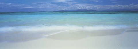 Framed Clouds over an ocean, Great Barrier Reef, Queensland, Australia Print