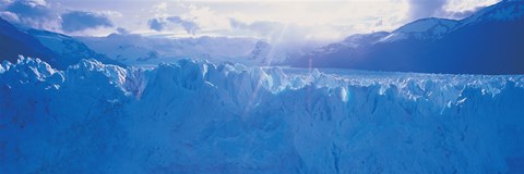 Framed Glacier in a national park, Moreno Glacier, Los Glaciares National Park, Patagonia, Argentina Print